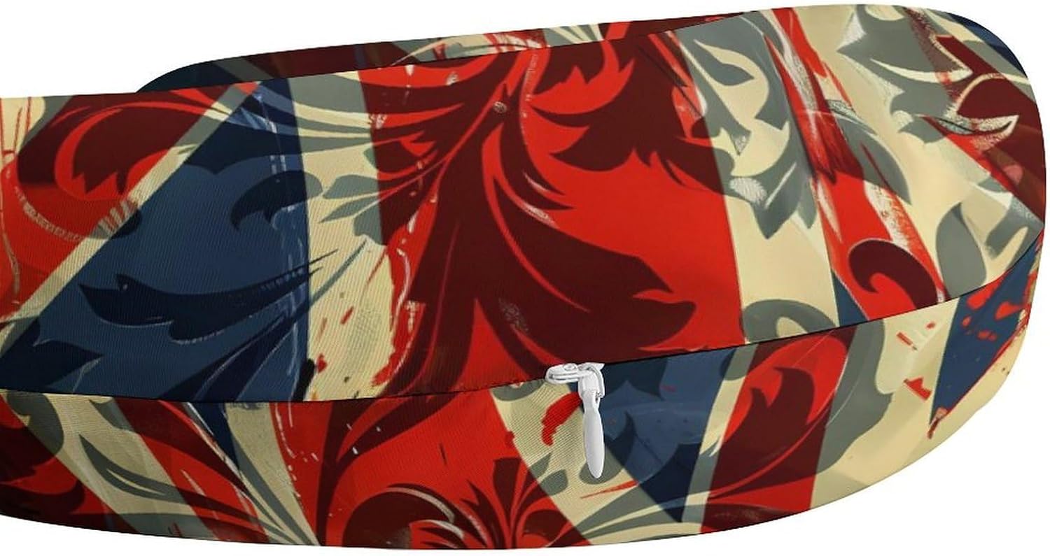 Union Jack UK British Flag Travel Pillow U Shape Neck Pillow Washable Pillowcase for Sleeping Chair