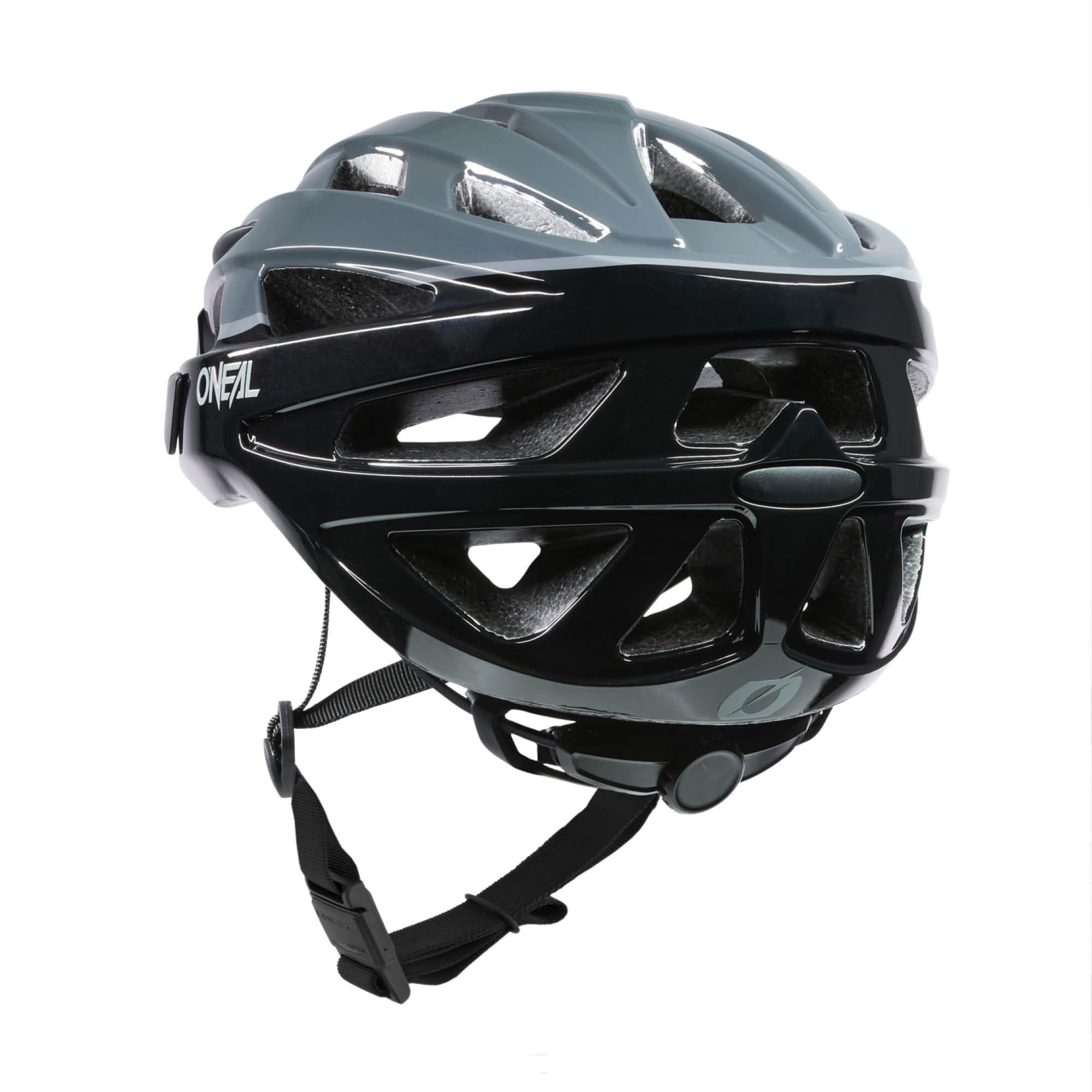 O'NEAL | Casco da Mountain Bike | Urban Trail Riding | Leggero: solo 310g, grandi ventilatori per la ventilazione, standard di sicurezza EN1078 | Casco Outcast Split V.22 | Adulto | Nero Grigio | S/M