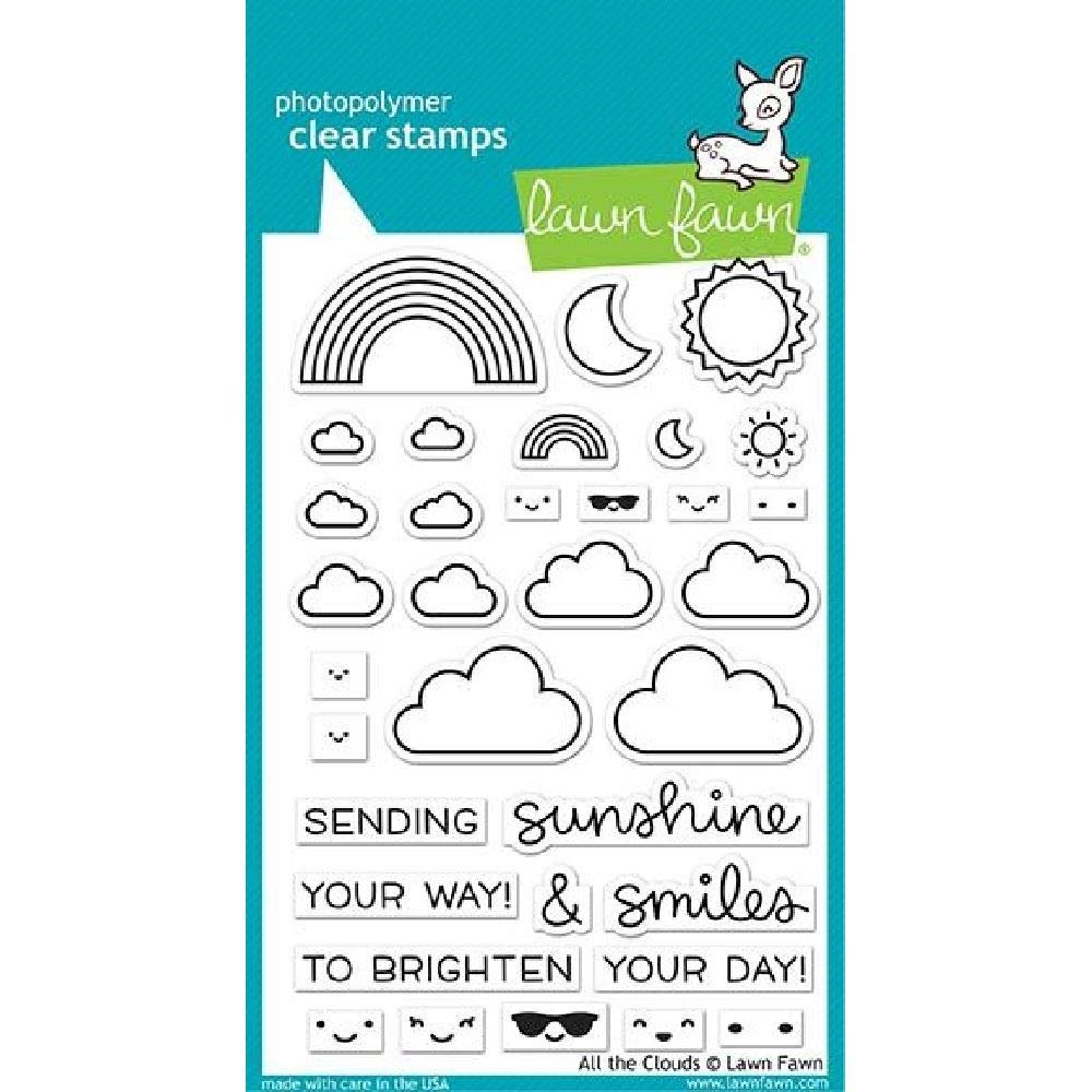 Lawn Fawn Clear Stamps 4"X6"-All The Clouds