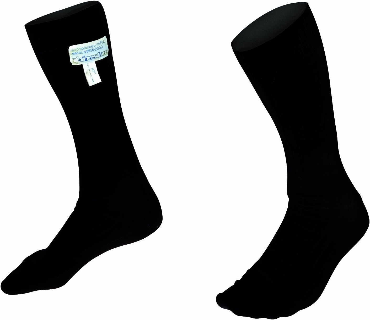 Alpinestars Nomex Calf Socks (Colour: Black, Size: Large)