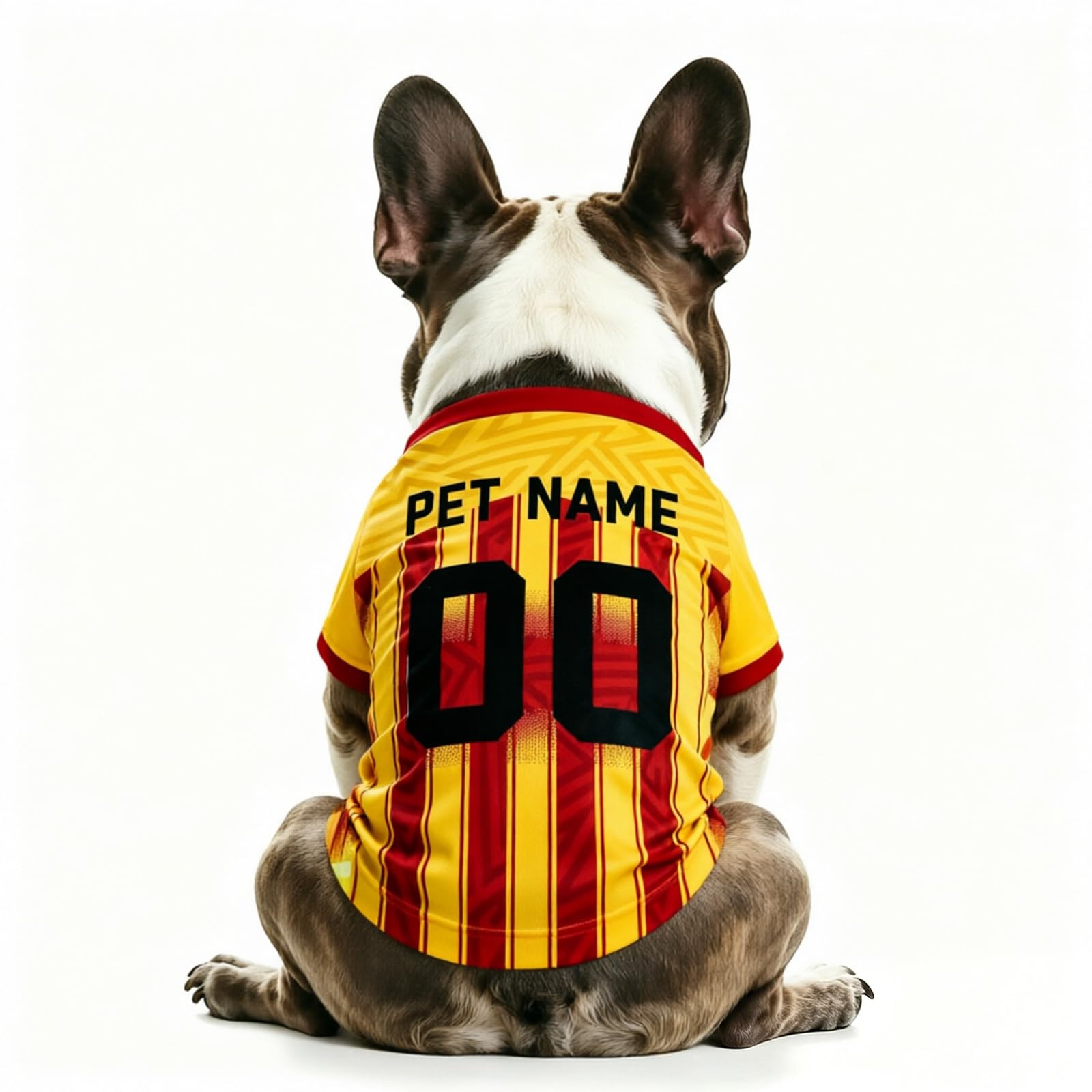 Personalised Dog T Shirt with WM EM Pet Apparel – Custom Name Number, Breathable Pullover Design, XS-5XL for Small Medium Dogs, Ideal Pets Gifts