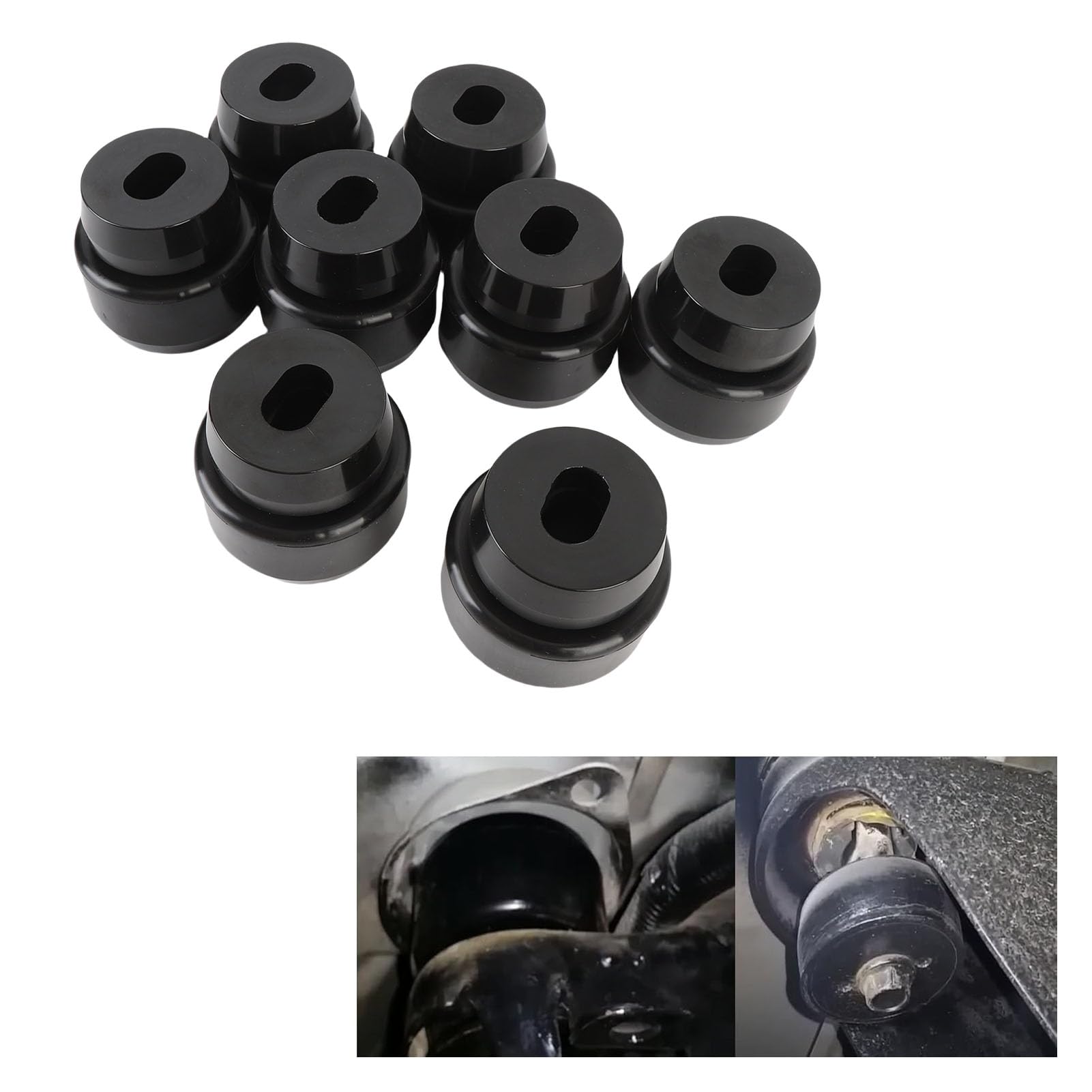 Naroote Body Cab Mocowania Tulei Zestaw Kompatybilny z 1999 do 2014 2WD 4WD