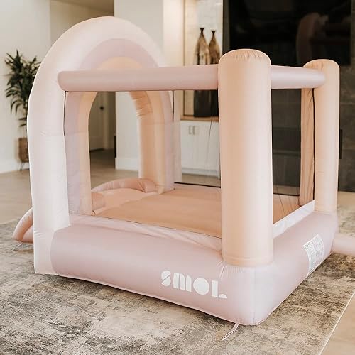 Miniatura 2 de SMOL Inflable para interiores y exteriores casa de rebote rosa para niños de 3 a 8 años casa inflable para niños casa de salto para niños con