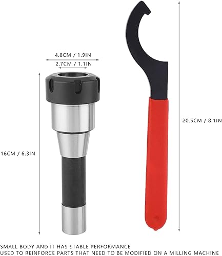 Miniatura 2 de Jeanoko Juego de portabrocas de resorte de alta precisión R8-ER32 Collet Chuck Holder Herramienta de fresado para reforzar piezas de fresadora