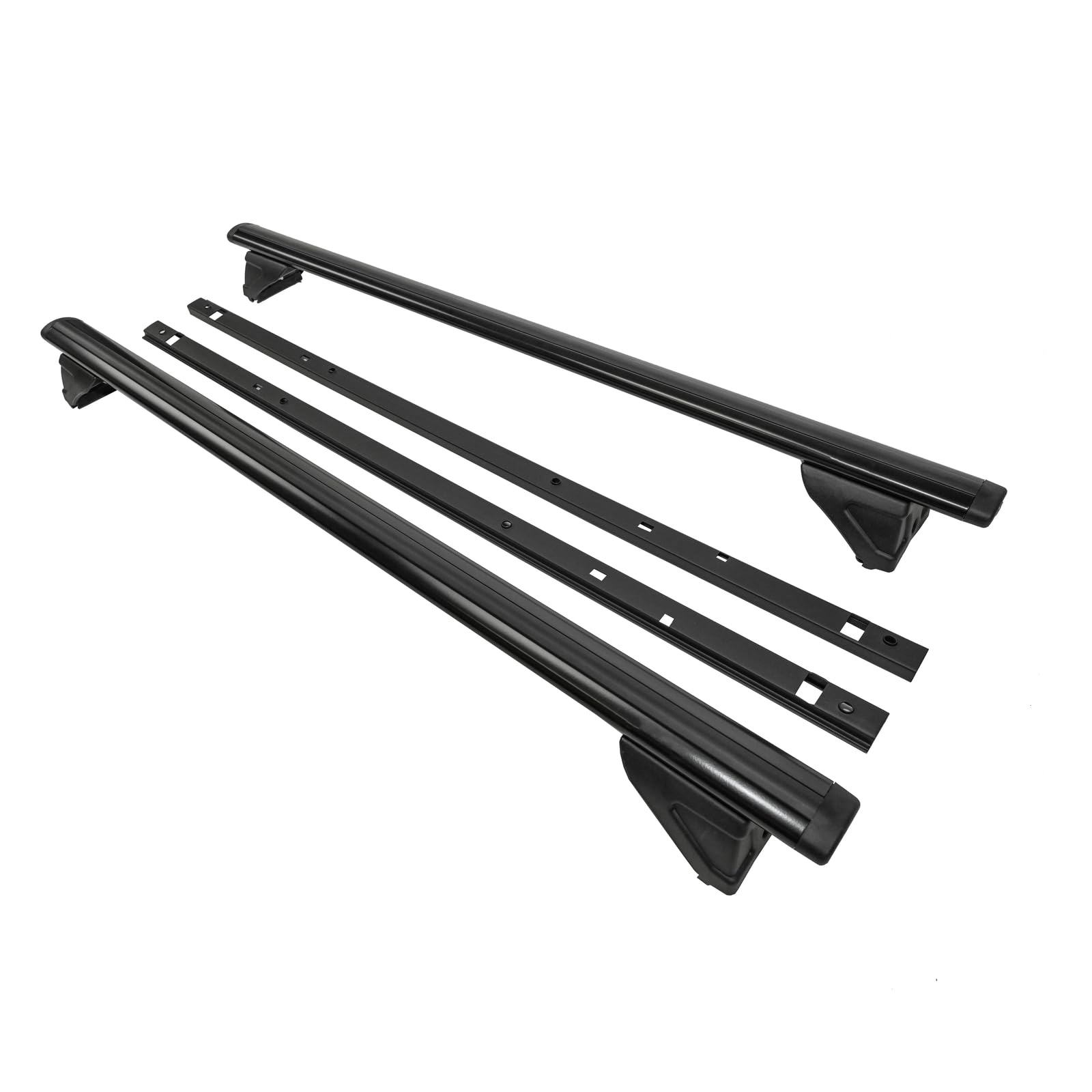 J&J AUTOMOTIVE Barre Del Tetto per Dodge Nitro 2007-2012, Stile OEM Alluminio Nero 2 pezzi, Montaggio Facile, Portapacchi Ad Alta Resistenza
