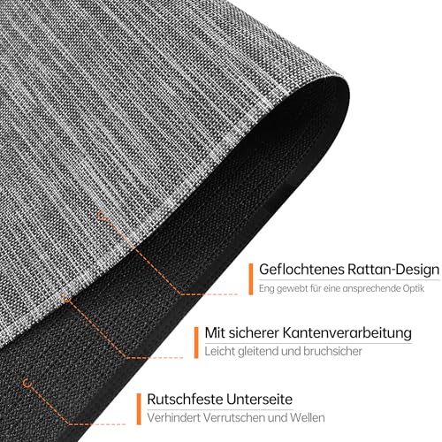 Tapis de chaise de bureau anti-rayures 75 x 120 cm pour parquets et tapis