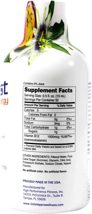 Suplemento Líquido B-12 Sabor Tropical 16 oz - 1 Botella miniatura 2