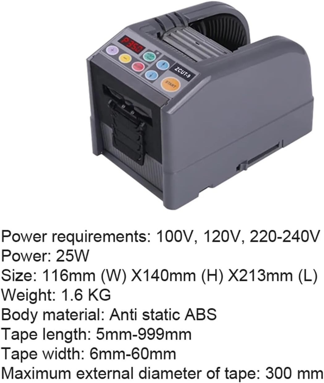 Tape Dispenser, Tape Cutting Machine Automatic Dispenser for Double Sided Adhesive Cutter, Packing Slitting for Shipping, Schools