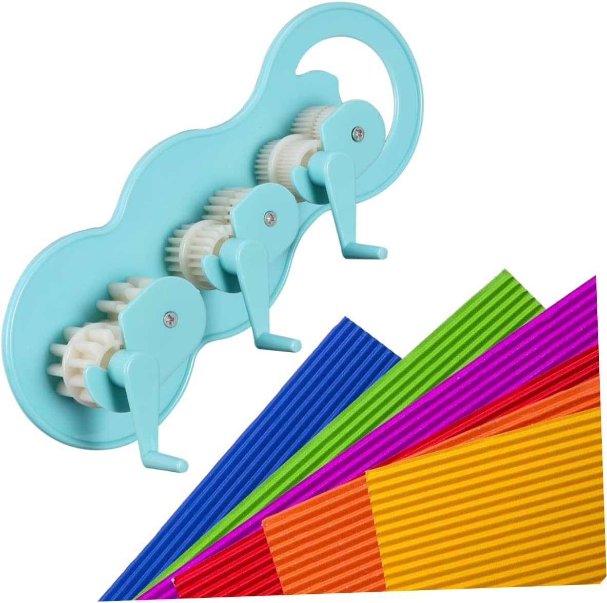 STOBOK 10pcs Hand-Operated Quilling Crimper Tool Wave Shape Maker for Crafts Options for Folded Effects Easy Manual Use for Creative Projects