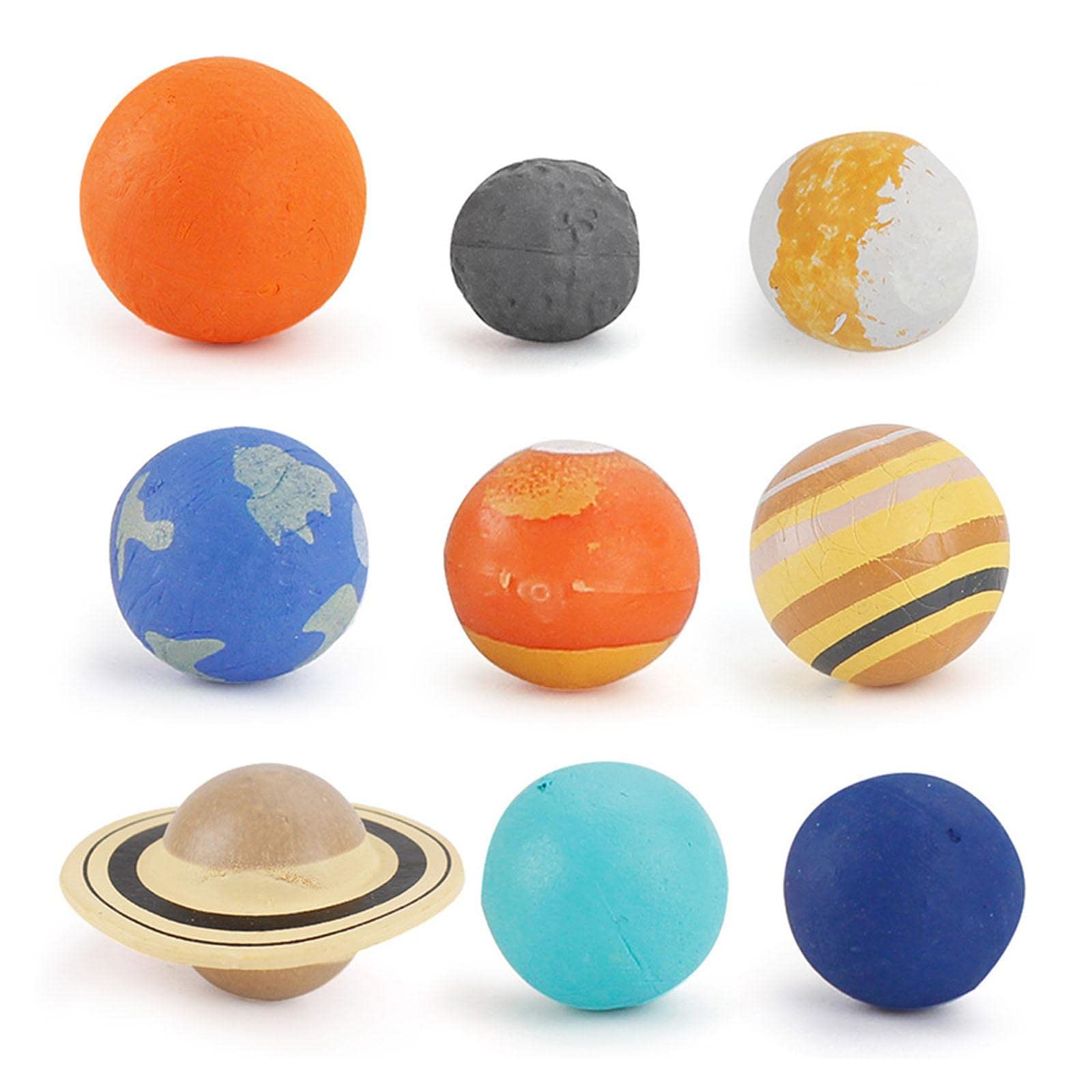 CALANDIS 9Pcs Portable Colorful Early Education Soft Planet Ball