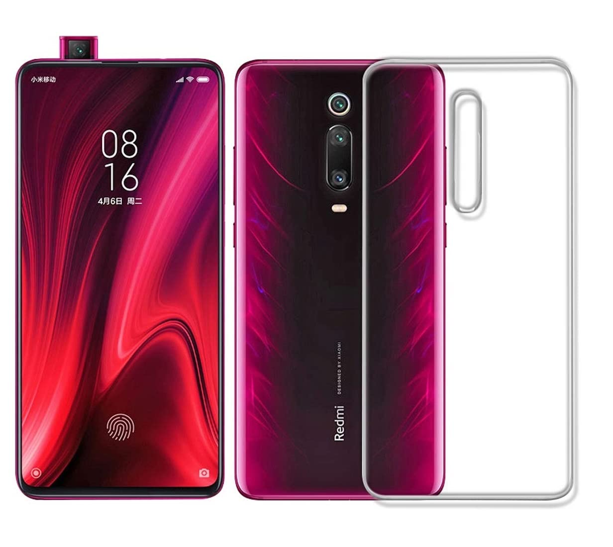 Realtech Shockproof Hard Unbreakable Glass TPU Crystal Clear Back Cover Case Compatible with Redmi K20 / Mi K20 (Transparent)