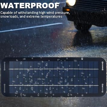 Solar Charging Panel, 60W 12V Portable Solar Panel Solar Panel Battery Charger for Caravan Car Van Boat