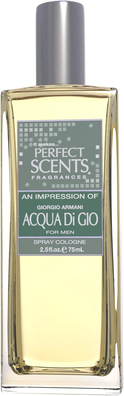 Instyle Fragrances Perfect Scents Men's Cologne, Impression of Acqua Di Gio, 2.5 Fluid Ounce