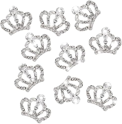 Miniatura 5 de EXCEART 20 piezas de manualidades para niñas, invitación de boda, accesorios para el cabello, accesorios de decoración de diamantes de imitación,