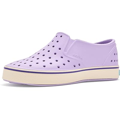 Native Shoes Kids Miles (Little Kid/Big Kid) taro purple/bone white