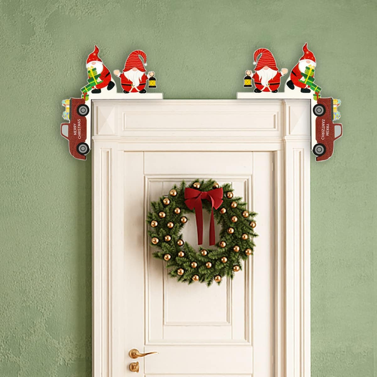 Decorazioni natalizie per porta – in legno (32 g