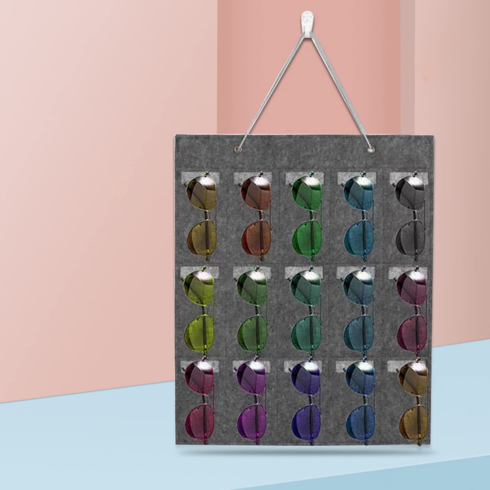2X Organisateur de Rangement pour Armoire de Chevet pour Livre de Lunettes - Maison