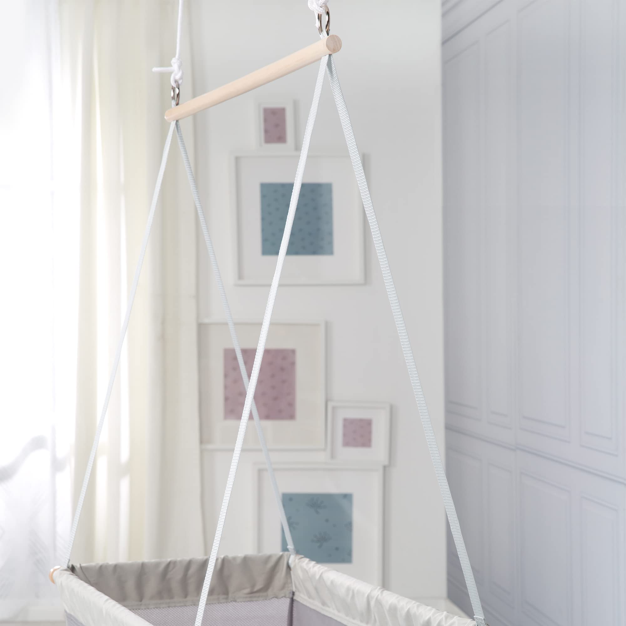 roba Hängebettchen 'safe asleep', Liegefläche 90x45cm, Mesh-Stoff, Matratze mit Bezug aus Polyester-Baumwoll-Mix