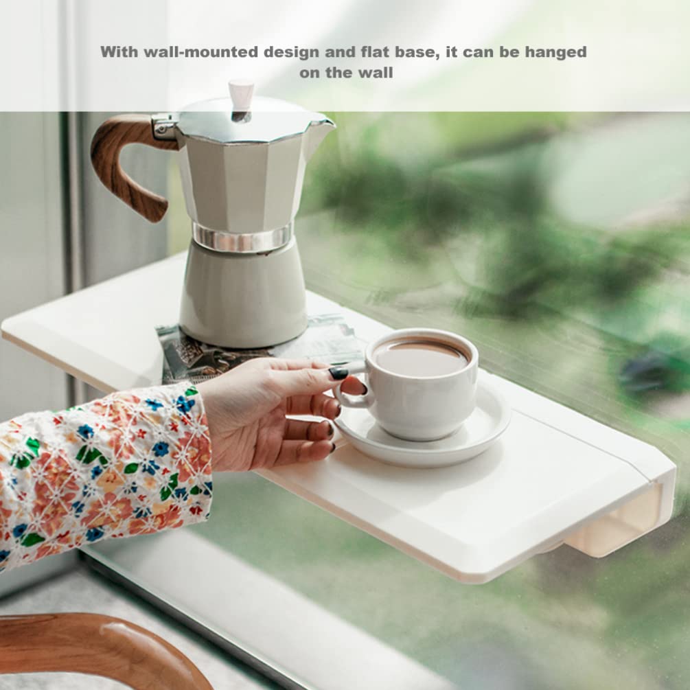 Cabilock Scaffale Da Parete Pieghevole Mensola Galleggiante Adesiva Supporto Sospeso Per Telefono Portaoggetti Per Bagno e Cucina Organizer Compatto