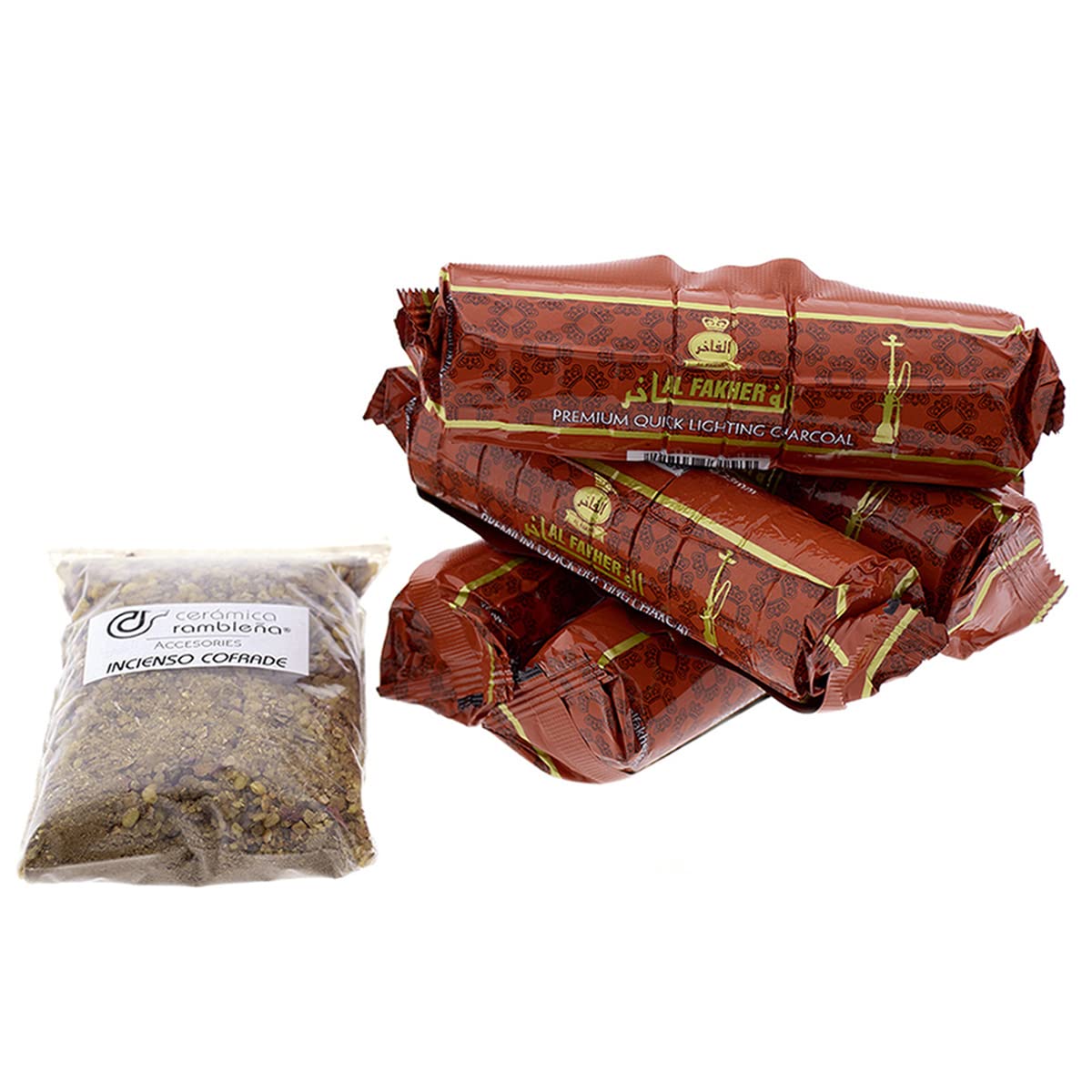 CERÁMICA RAMBLEÑA Accessories | Weihrauch | Sevilla Weihrauch | Cofrade Weihrauch | Karwoche Weihrauch | Natürlicher Weihrauch | Liturgischer Weihrauch | Set 100 gr + 50 Tabletten