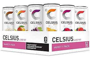 CELSIUS Fitness Drink Variety Pack: Zero Calories, Sugar-Free Options for Fitness Enthusiasts