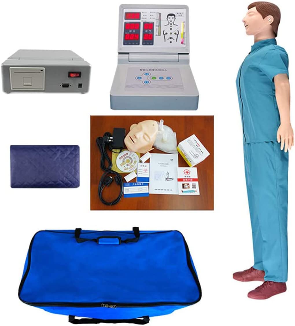 Modello Avanzato Di Rianimazione A Corpo Intero Da 170 Cm, Manichino Per Addestramento A Corpo Intero Con Comando Vocale E Funzione Di Stampa Per Simulatore Di Rianimazione Cardiopolmonare, Istruzion