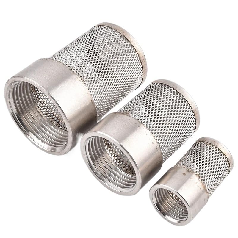 Filtr siatkowy ze stali nierdzewnej 304, filtr do akwarium, nawadniania ogrodu, zanieczyszczeń, czyszczenia wody(1.2 Inch Short)