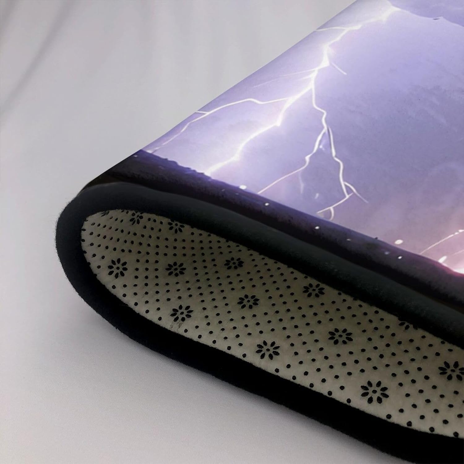 Lightning Storm Picture Anti-Slip Floor mat Carpet Rug 72"x48" for Living Room Office Coffee Table Bed Balcony
