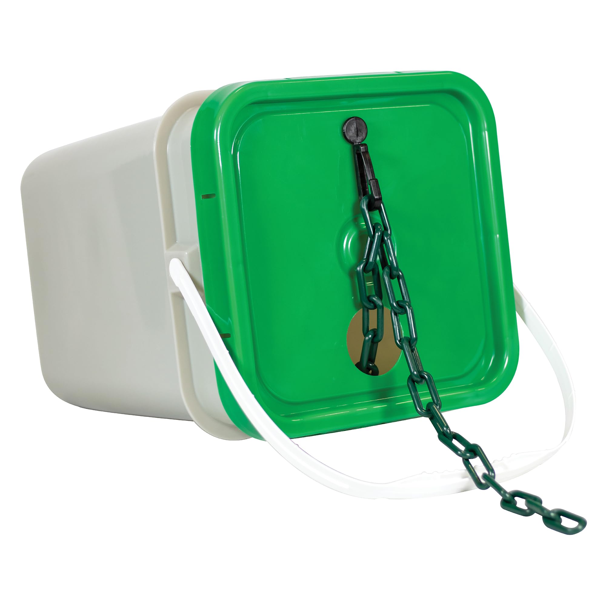 Plastic Barrier Chain Pail by Mr. Chain – 1.5 IN, Plastic, Evergreen, Model 30054-P