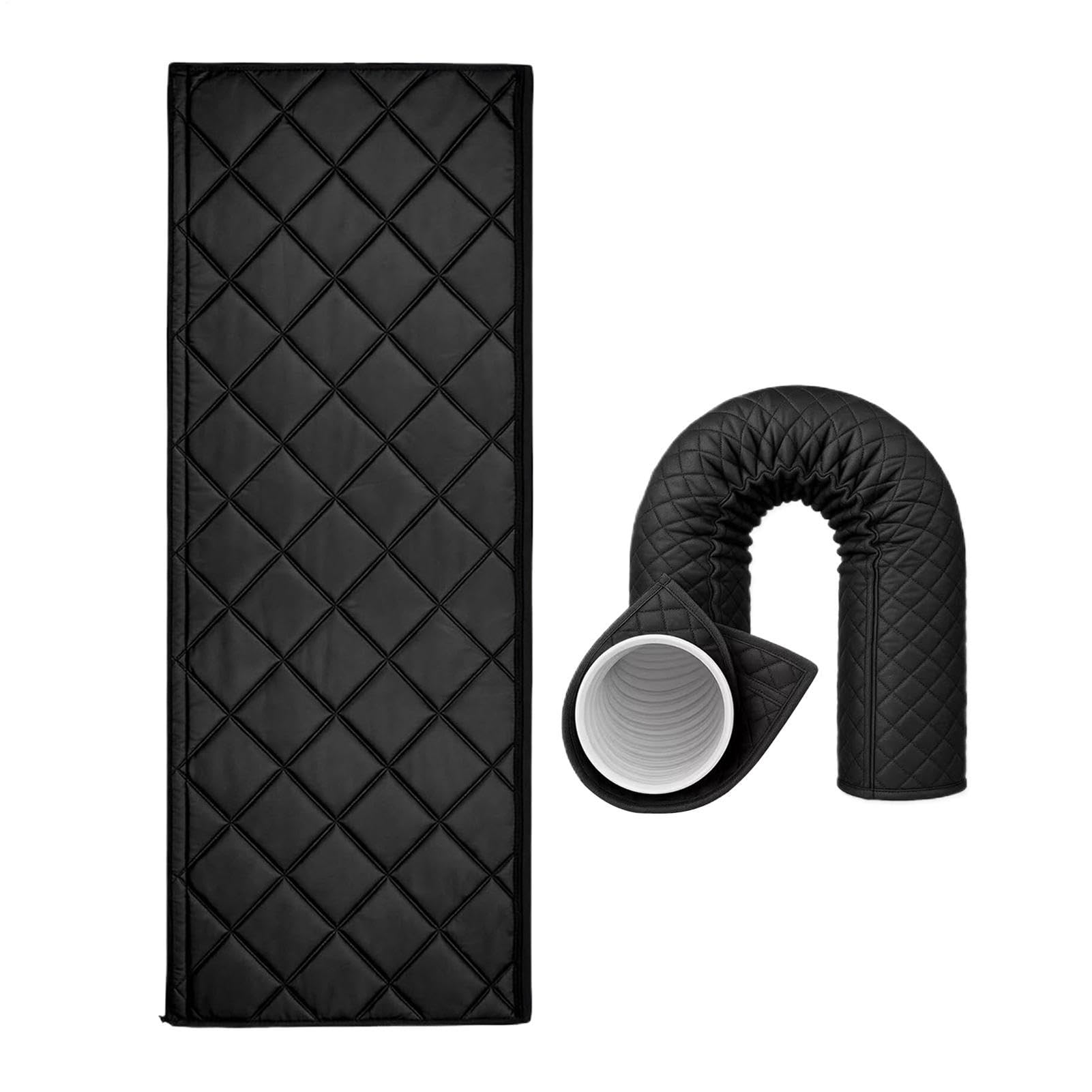 Portable AC Hose Insulation Sleeve, Thermal Cover Wrap for 5" & 5.9" Diameter Exhaust Pipe, Reduces Heat Loss & Energy Costs, Easy Ve-lcro Installation, Indoor Outdoor Use for Home Office RV