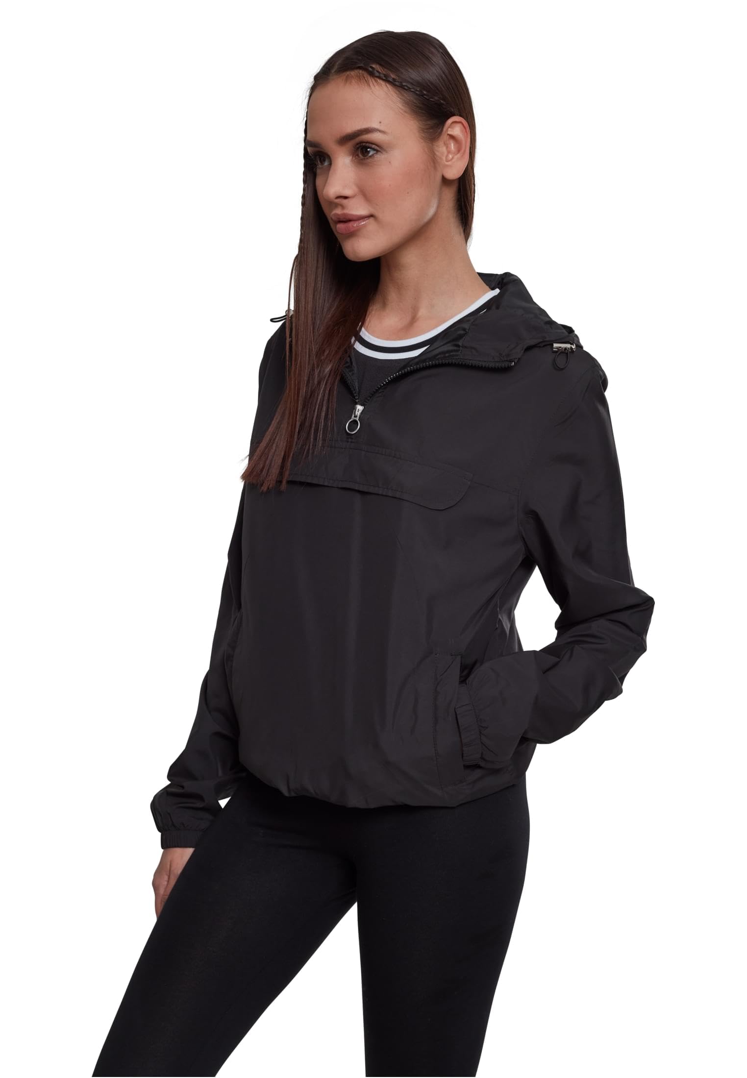 Urban Classics Damen Ladies Basic Pull Over Jacket