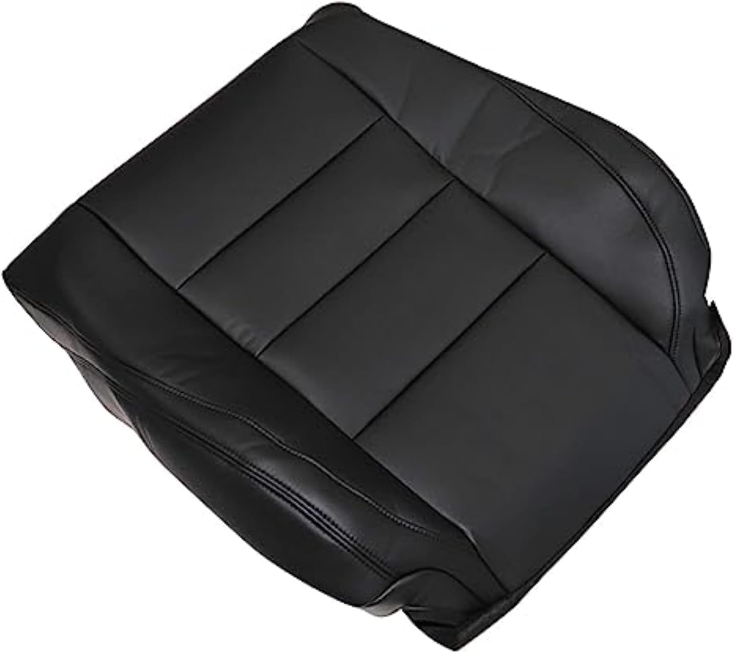 NLQR Front Driver and Passenger Side Bottom & Top Replacement Seat Covers Black Microfiber Leather Compatible with Honda Accord 2008-2012