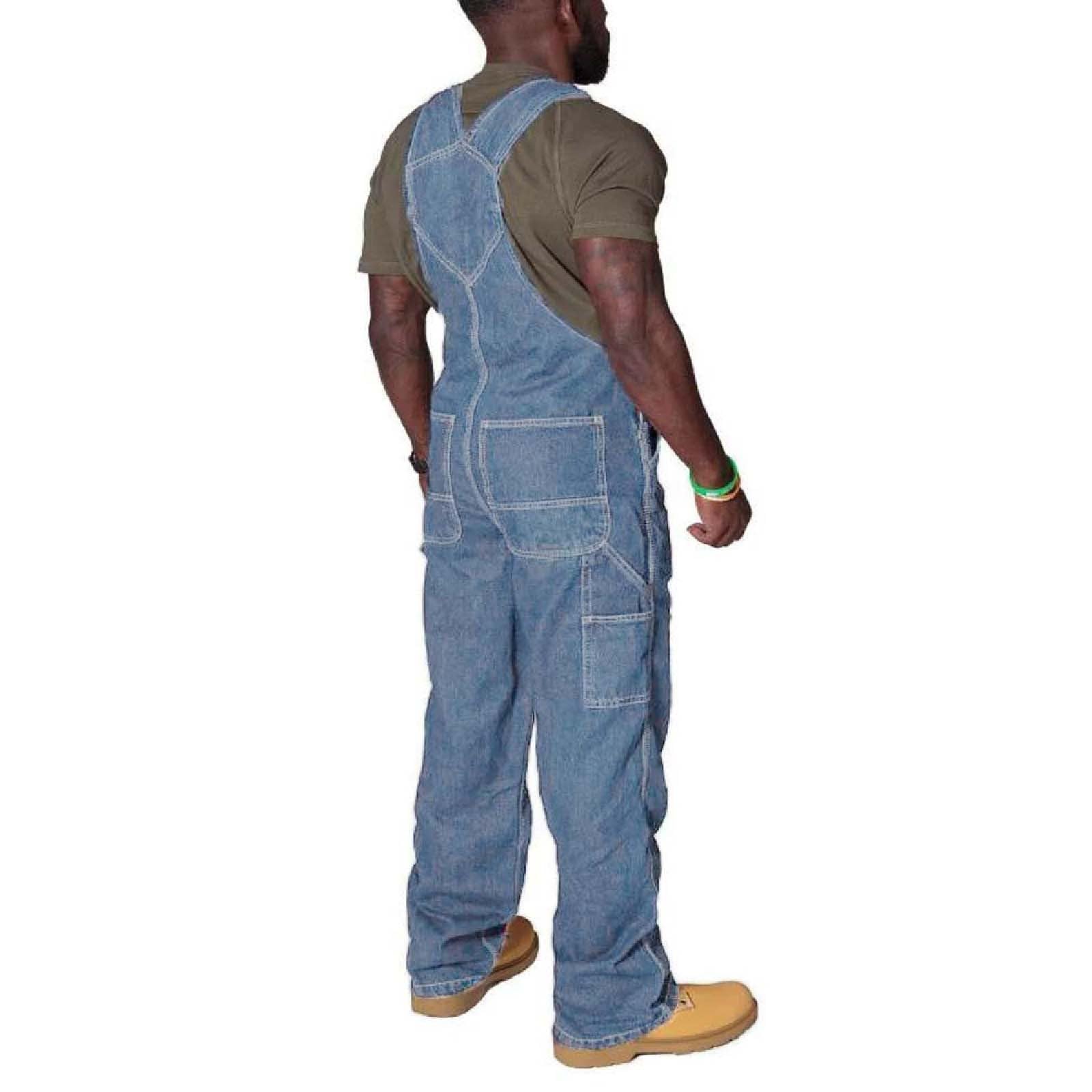 Jumpsuit Denimshorts Herren Arbeitshose Jeans Latzhose Mit Taschen HosenträGer Overall Workwear Pants Overalls Jeanshose Atmungsaktives Arbeitslatzhosen Loose Fit Latzanzug