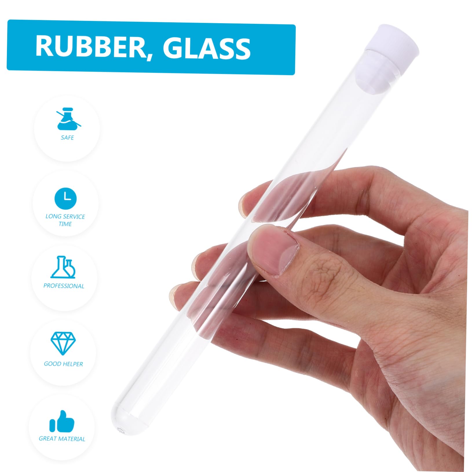SHINEOFI 100 Unidades de Tubos de Plástico Transparentes Tapa Segura para Almacenamiento Compacto de Agujas y Pequeñas Piezas en Laboratorios y Oficinas