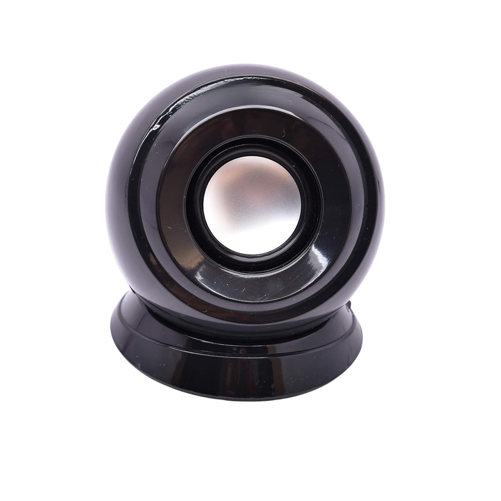 LVANSH Multimedia Mini Speaker Compact Round Shape Speaker for Laptop, PC & Mobile Crystal-Clear Sound & Deep Bass Plug & Play Portable Audio Solution for Home, Office & Travel (Black)-image-18
