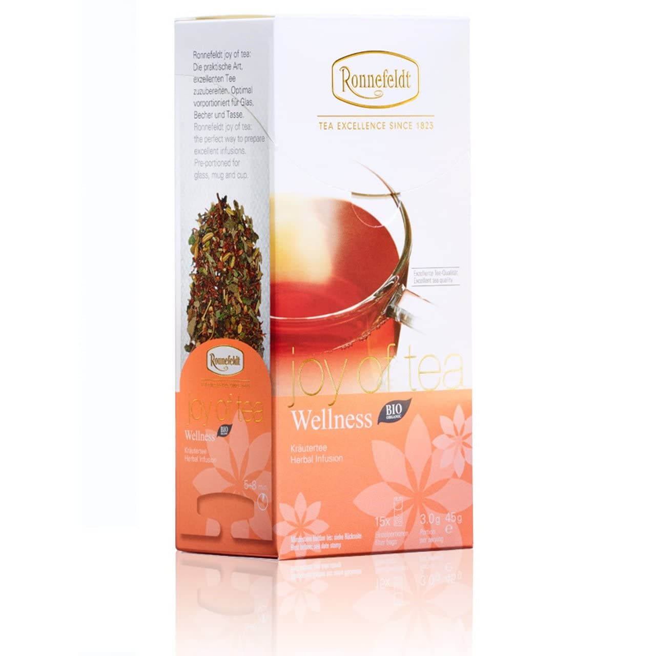 Ronnefeldt Rooibos Wellness Bio 'Joy of Tea' - Kräutertee, 15 Teebeutel, 45 g , Menge:6 Stück