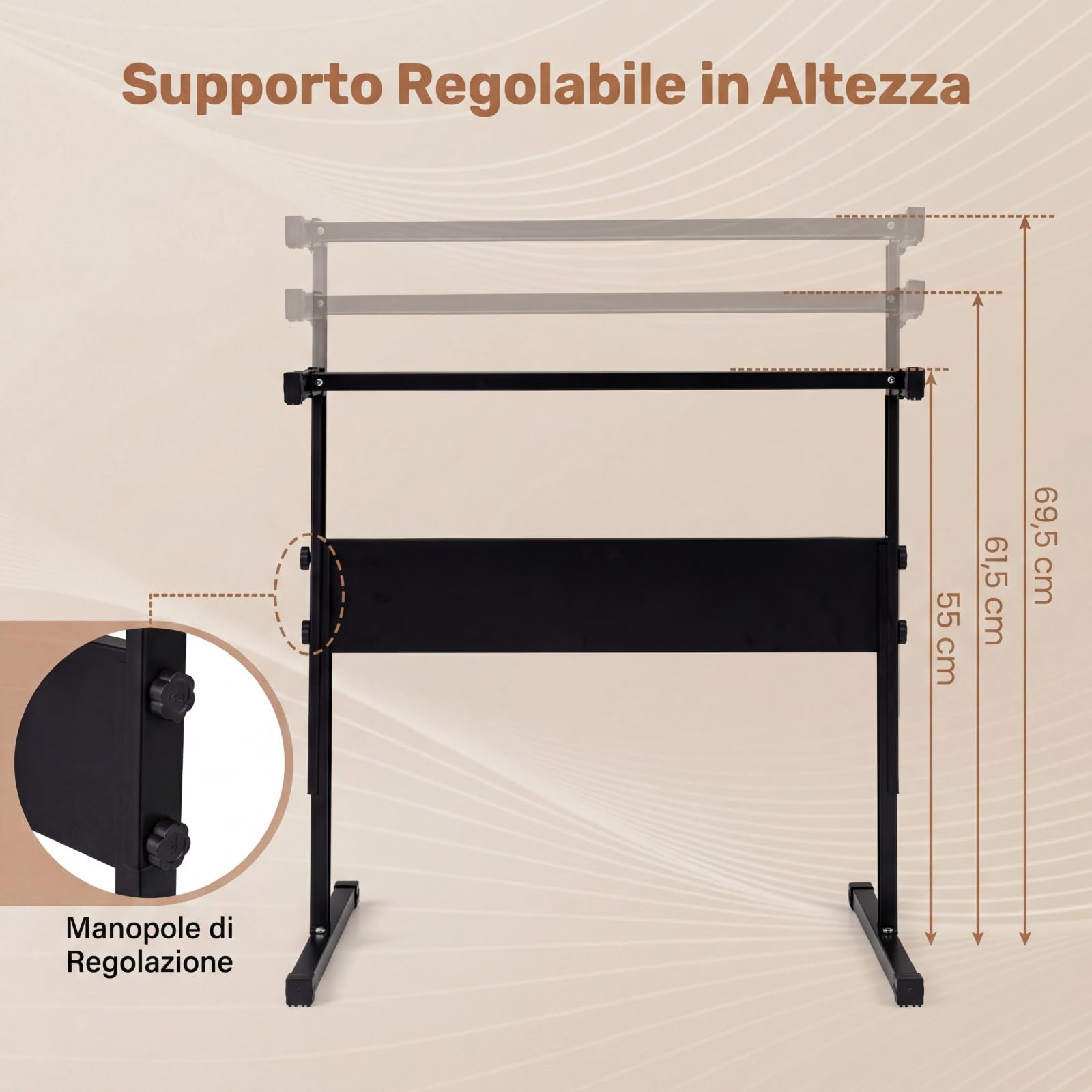 COSTWAY Tastiera Pianoforte Elettrica a 61 Tasti, Giocattolo Musicale da Interno con Supporto Regolabile, Microfono e Leggio, Strumento Digitale Educativo per Bambini e Bambini 3+ Anni (Nero)
