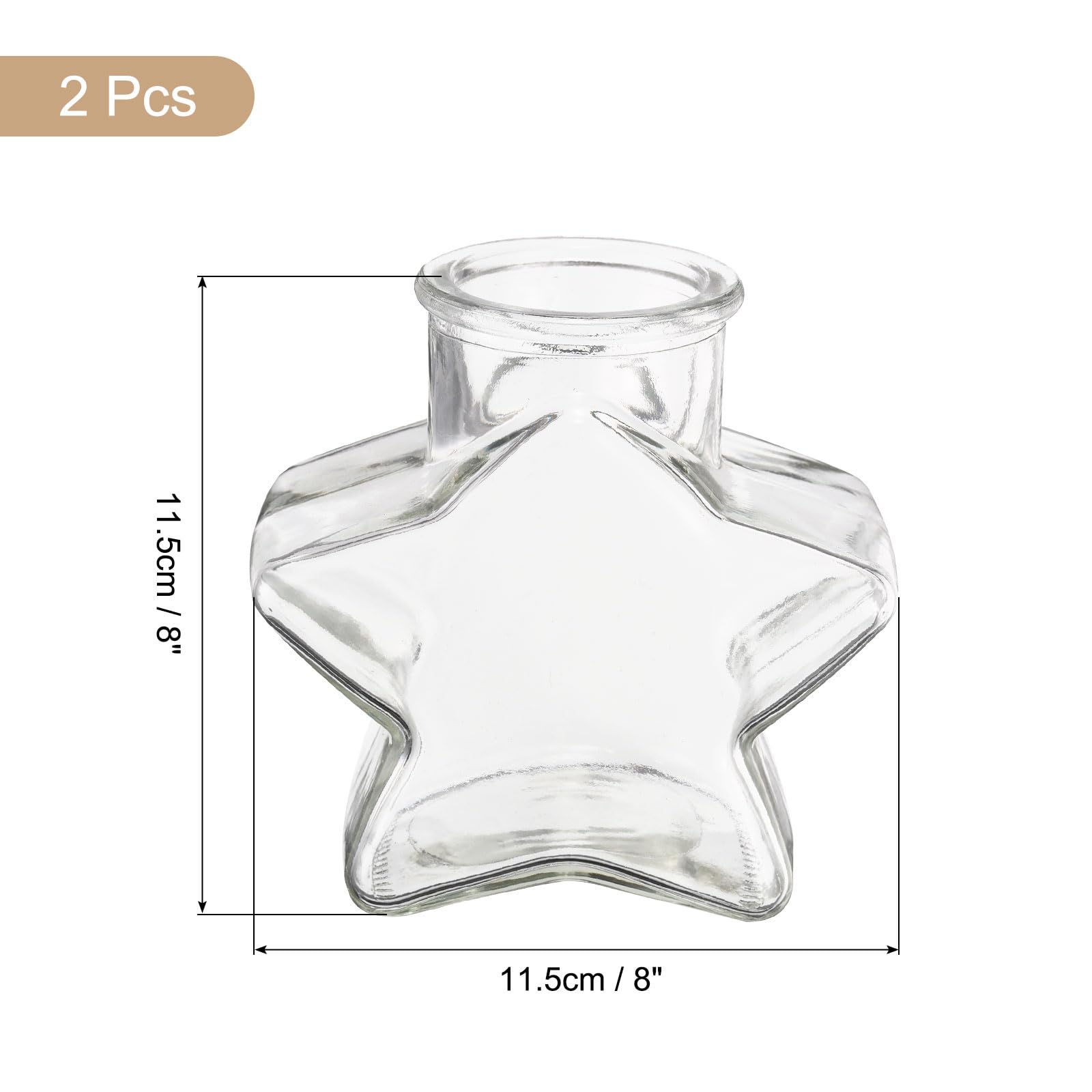 QUARKZMAN 2pz 12 oz/400ML Stella forma Vetro Barattoli Sughero Tappi Cancella Messaggio Wishing Bottiglia Spago e Etichette vuote per Halloween Decorazioni Matrimonio Doccia Bomboniere