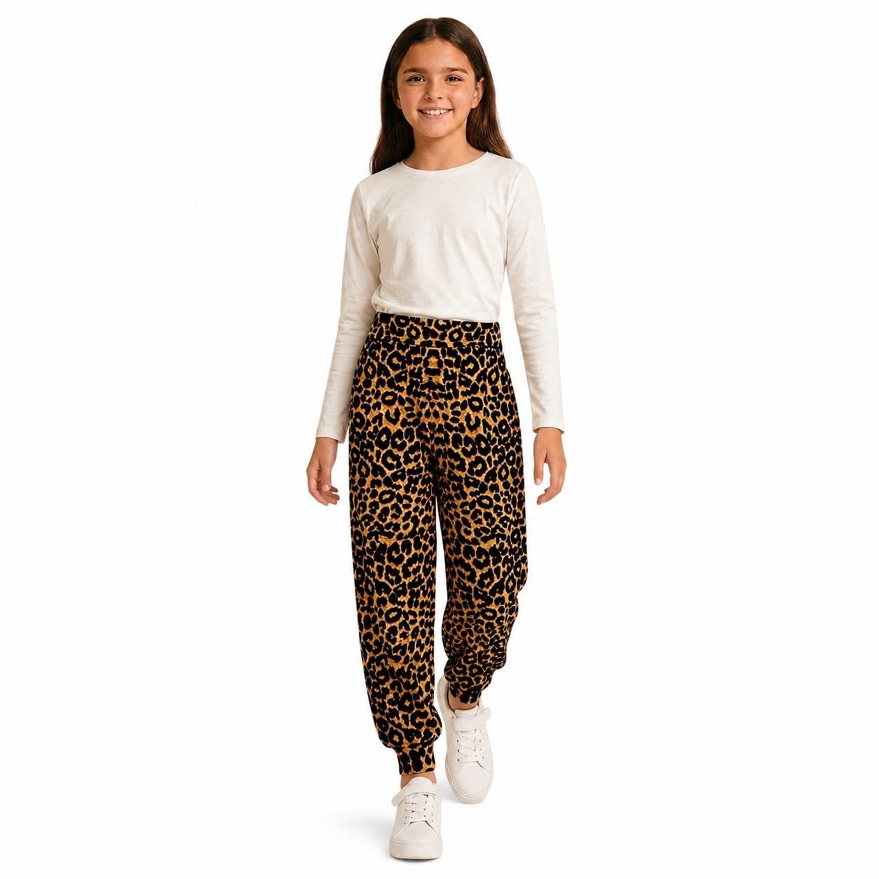 A2Z 4 Kids Girls Ali Baba Harem Trousers Plain Fashion Pants