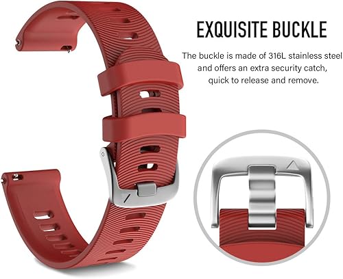 Miniatura 9 de NotoCity Correa de repuesto para Garmin Forerunner 245 Band Forerunner 55, 0.78 pulgadas para Galaxy Watch 55 Pro Galaxy Watch 4 Vivoactive 3