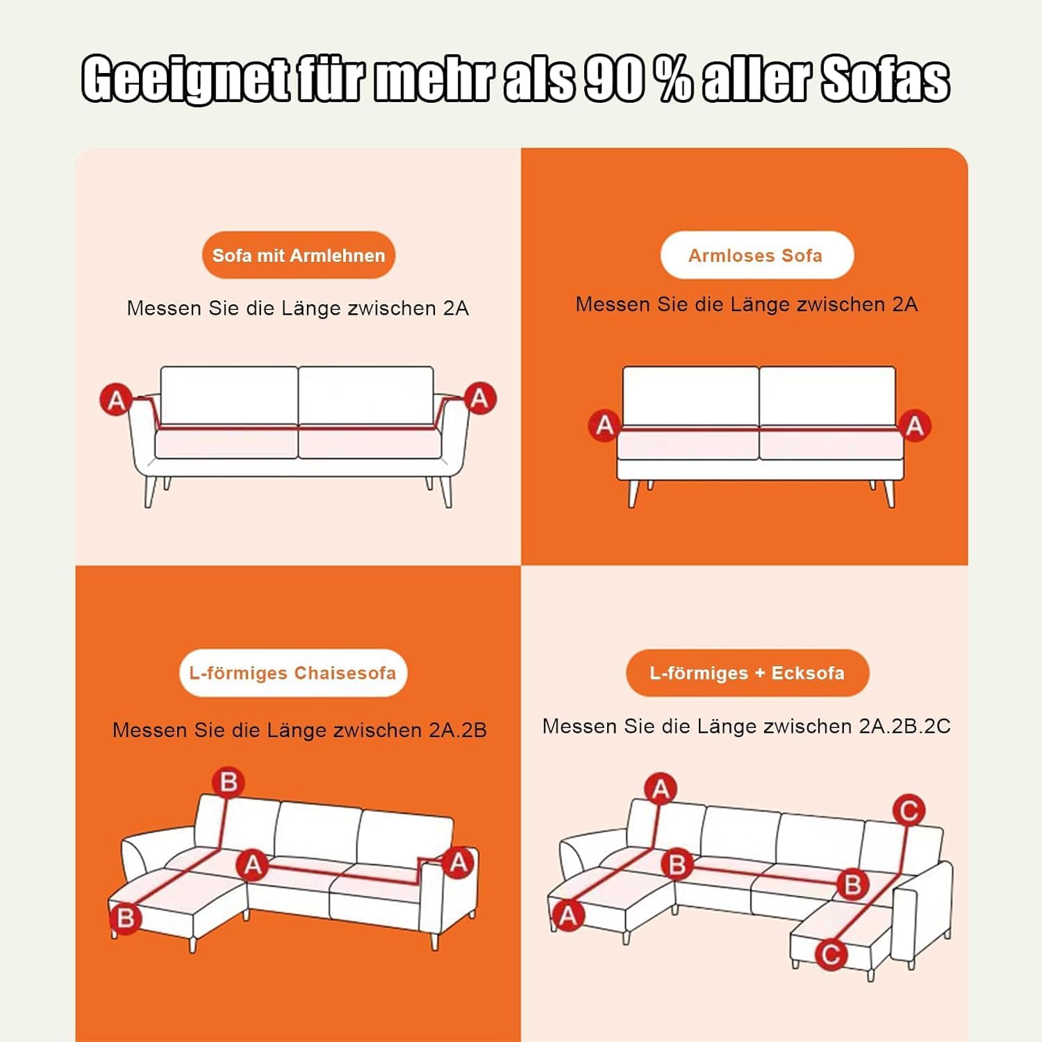 セクショナルカウチカバー カウチカバー L字型、ハイストレッチソファカバー 1 2 3 4人掛け用、ソファースリップカバー ソファ家
