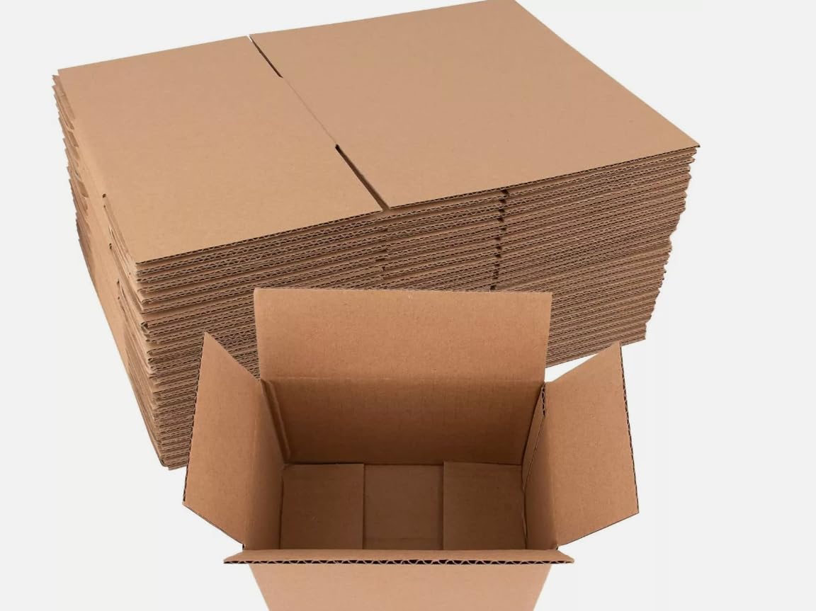 100 6x4x4 Corrugated Shipping Boxes - 100 Boxes