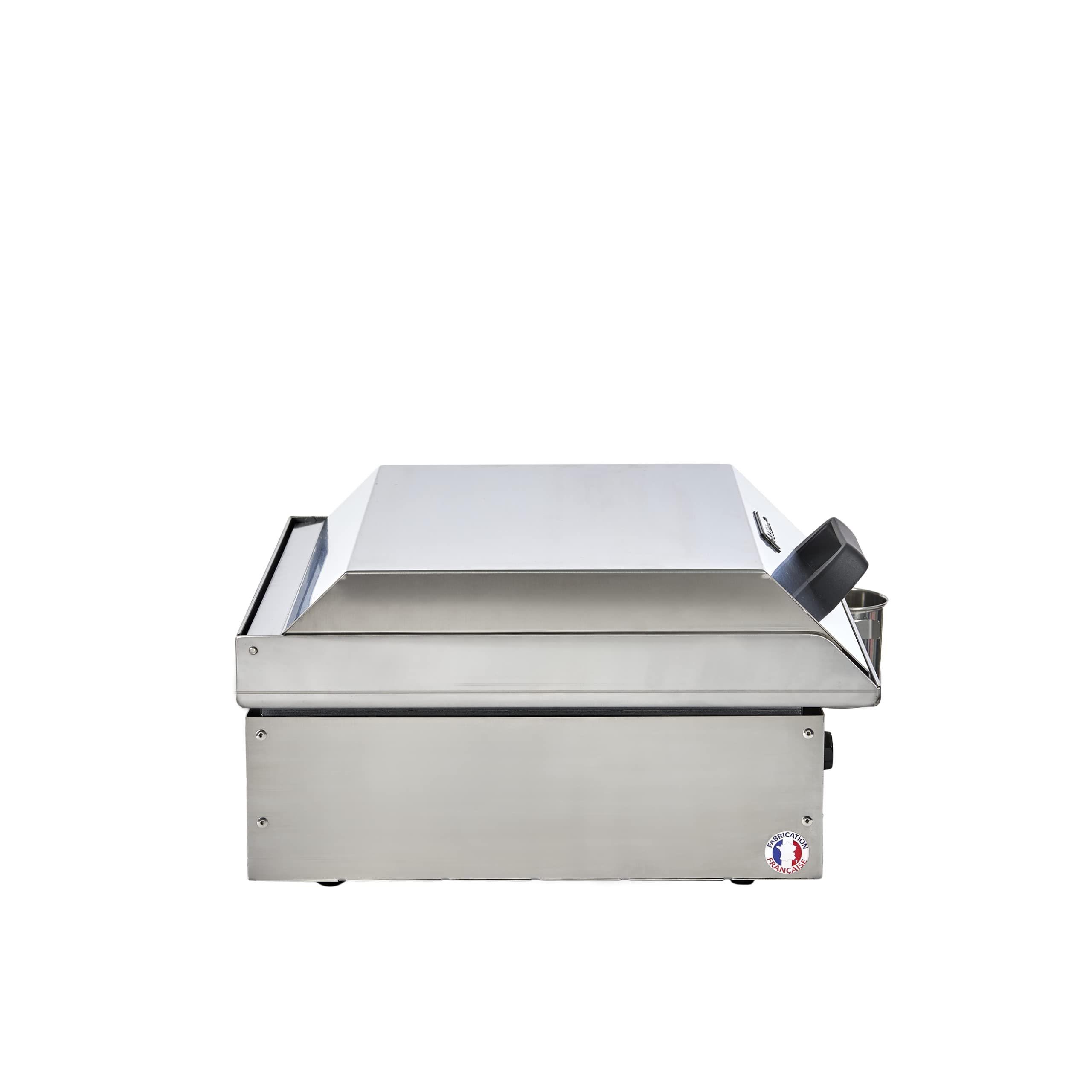PLANCHAELEC - Pack Complet Plancha Electrique NEO E420-1800W - Chariot + Accessoires - Inox - Thermostat Réglable - 5 Personnes - Made In France - L42 X P43 X H18 cm