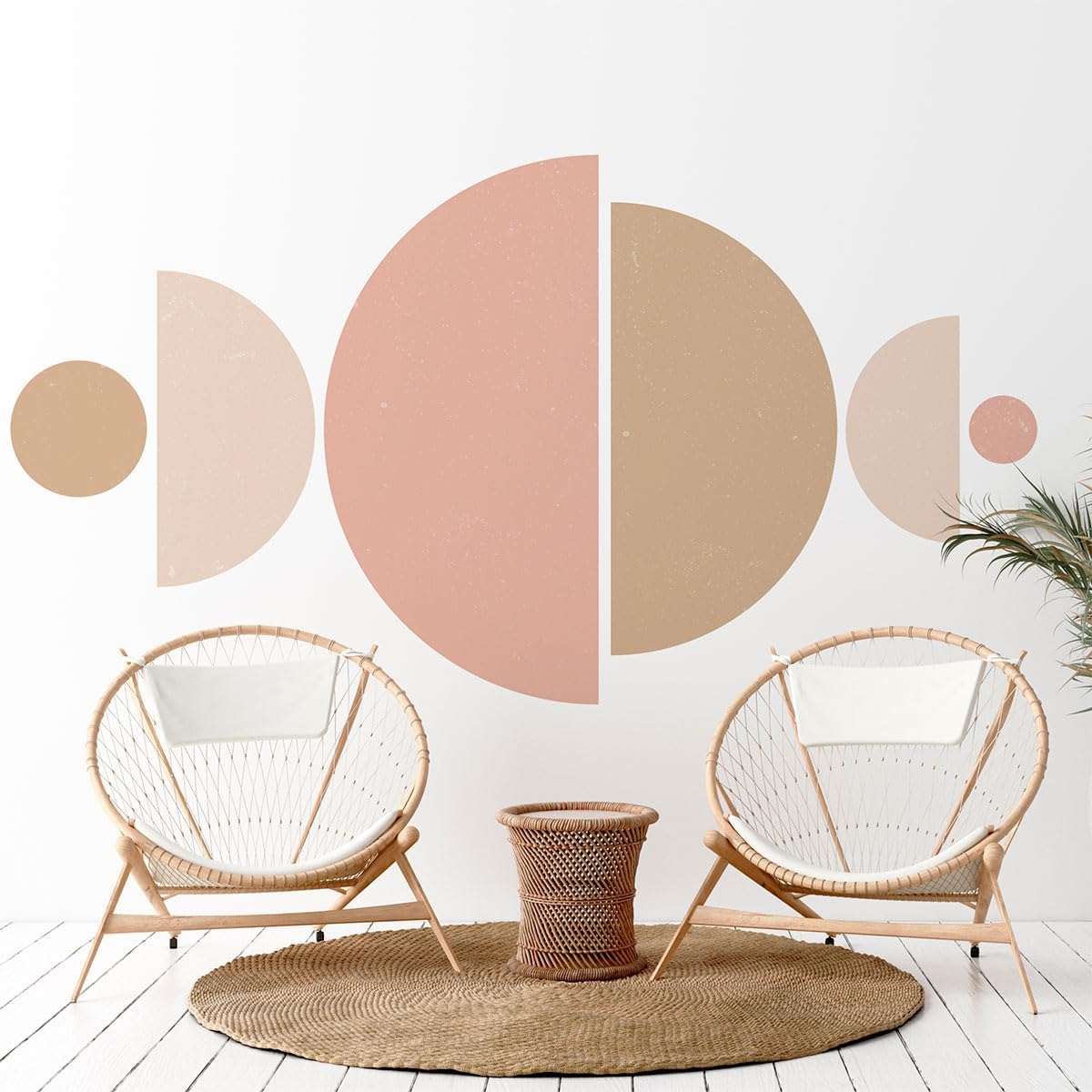 Ambiance Sticker Non-Woven Wallpaper Pre-Glued Giant Murals Watercolor Blue Ark Decorative Adhesive 185 x 60 cm