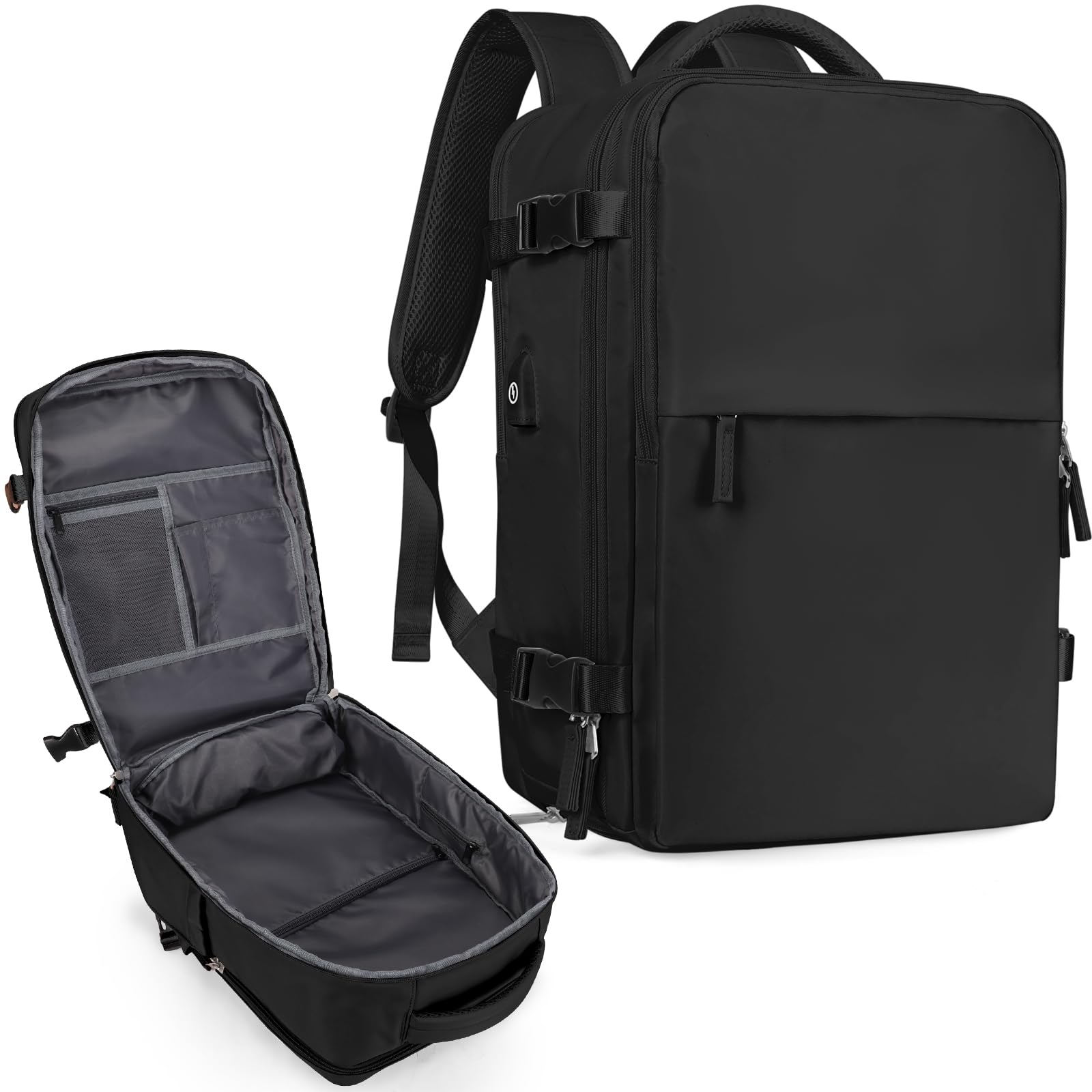 Large Travel Backpack For Women Men,Carry On Backpack,Hiking Backpack Waterproof Outdoor Sports Rucksack