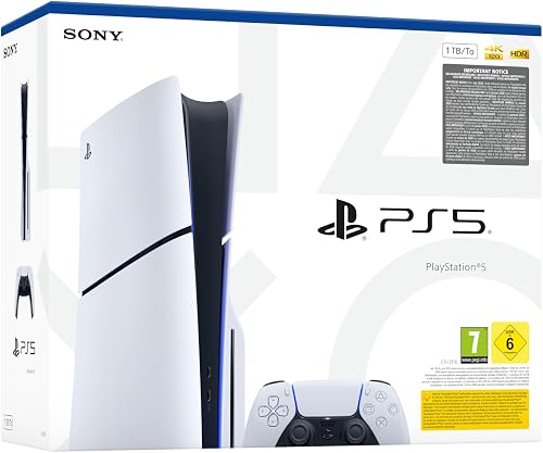 Sony, Console PlayStation 5 Édition Standard 1 To avec lecteur Blu-ray 4K, SSD Ultra-Rapide, Audio 3D, Ray Tracing, 1 Manette DualSense avec Retour Haptique et Gâchettes Adaptatives, Couleur : Blanche - 3