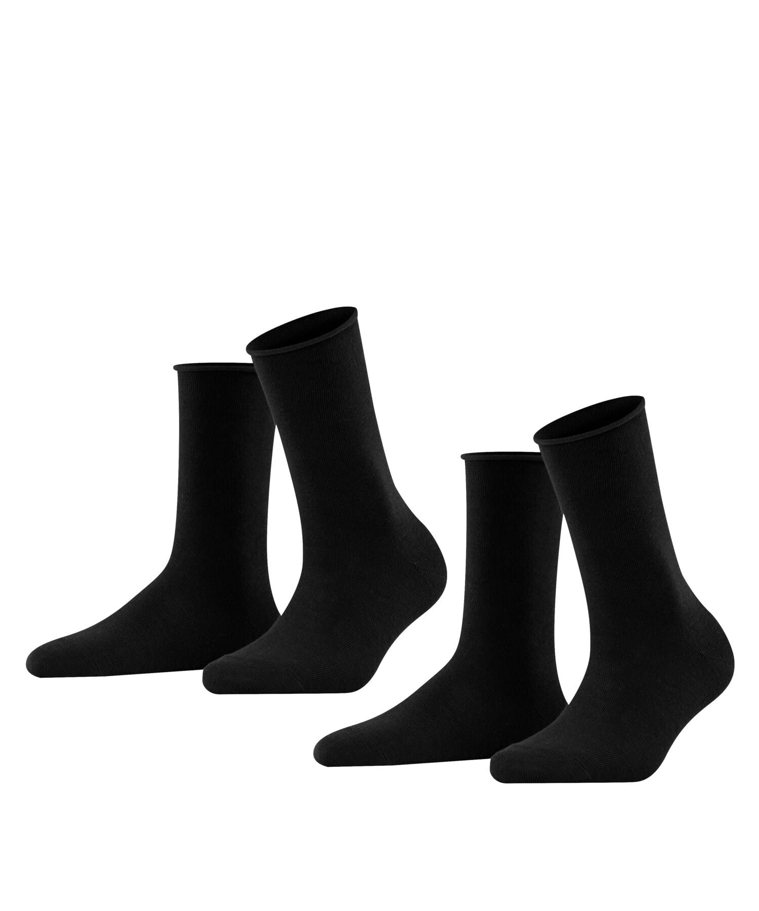 FALKE Women's Happy Double Pack W So Cotton Plain Socks (pack of 2)