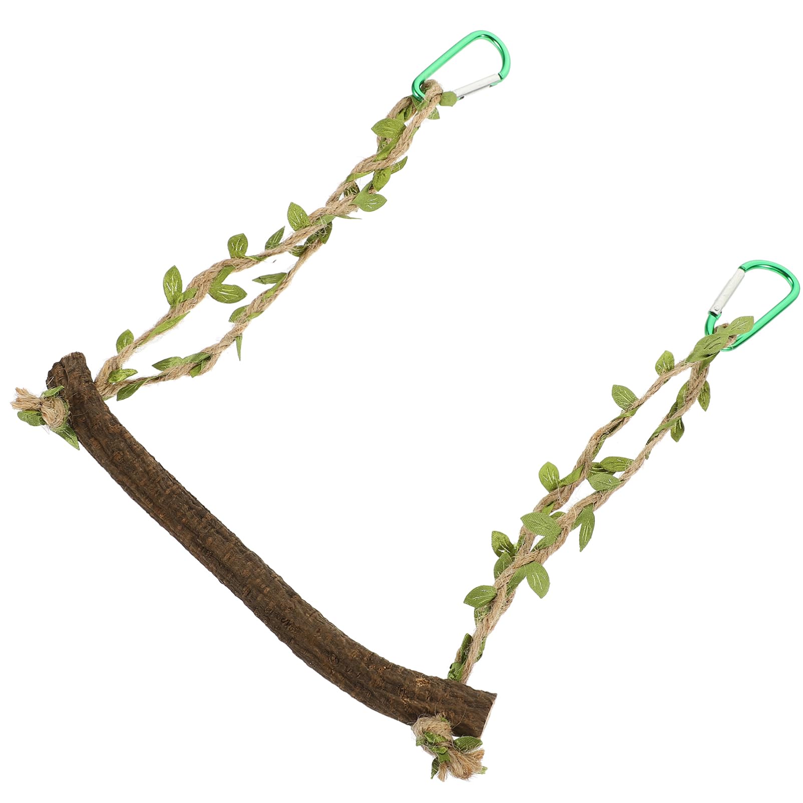 BESPORTBLE 4pezzi Altalena Per Uccelli Legno Naturale Giocattolo Appeso Per Pappagalli e Parrocchetti Accessori Per Allenamento e Riposo Gabbia Senza Installazione Necessaria Per Attività e