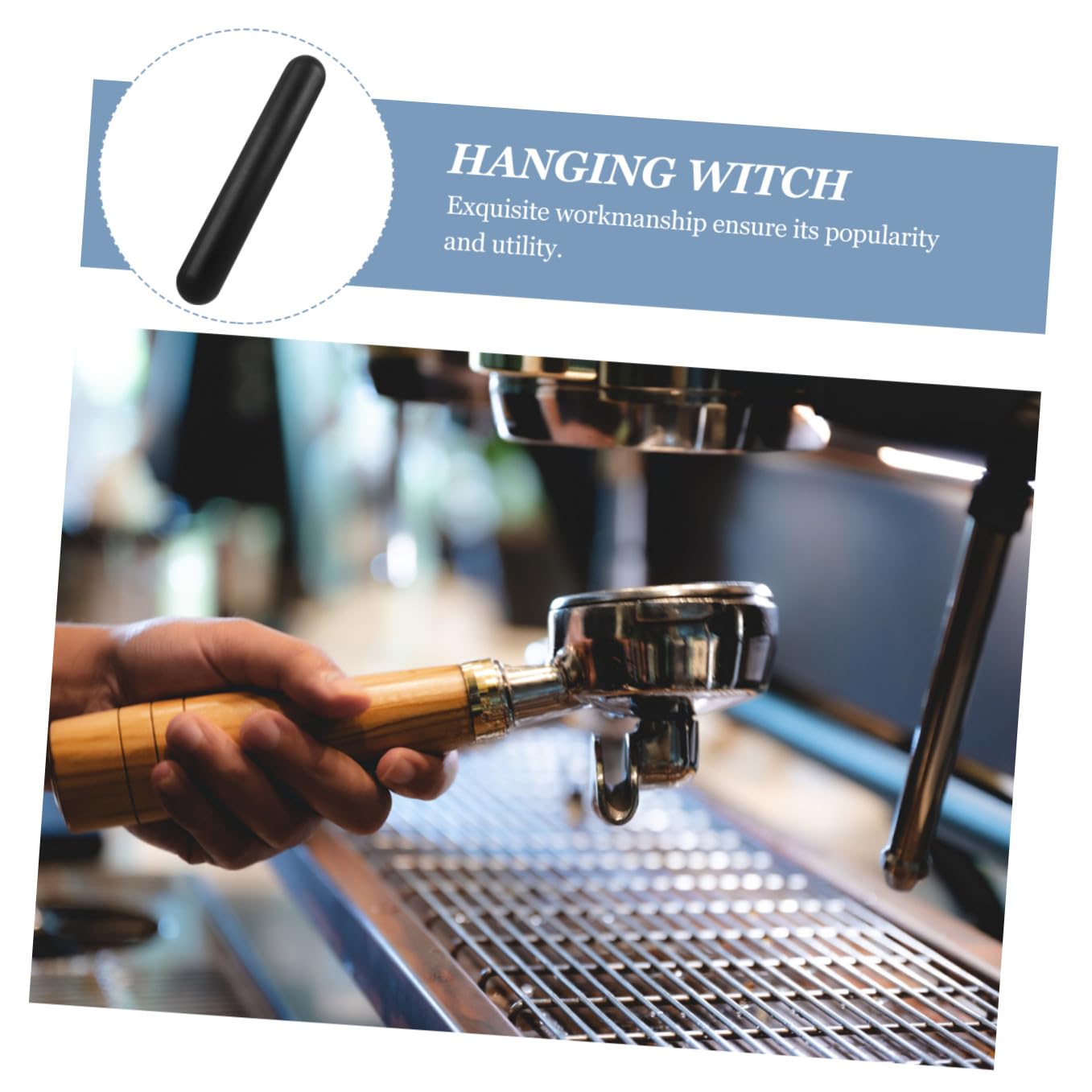 Kaffeesatz Klopfstange Silikonstab Langlebig Praktisch für Kaffeesatzbehälter Espresso Siebträger Zubehör Schwarz Bpa frei Robust und Leicht zu Reinigen