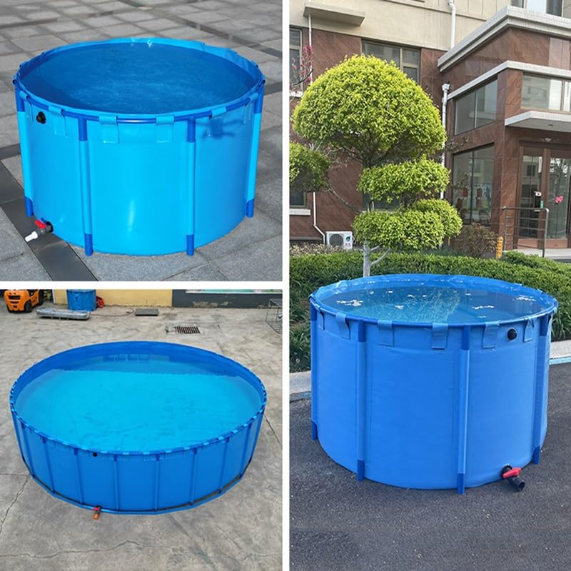 Stagno all'aperto del pesce del PVC sopra lo stagno del circo del terreno per il carro armato di irrigazione del bacino idrico di stoccaggio dell'acqua di Koi 1.2x1.2x0.6m e installazione facile